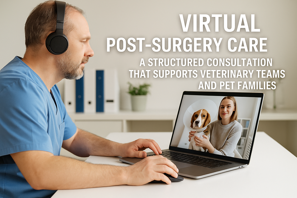 Virtual Post-Surgery Care, A Structured Consultation That Supports Veterinary Teams and Pet Families